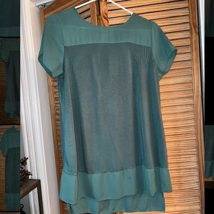 A.glow Target maternity shirt, green/turquoise